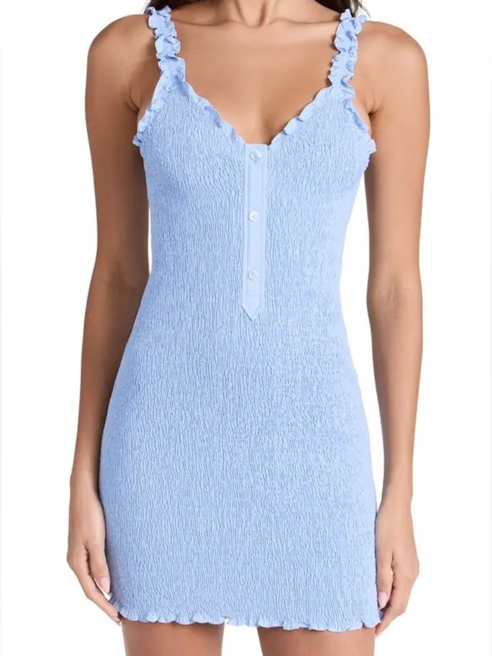 Alexander Wang Blue Ruffle  Dress